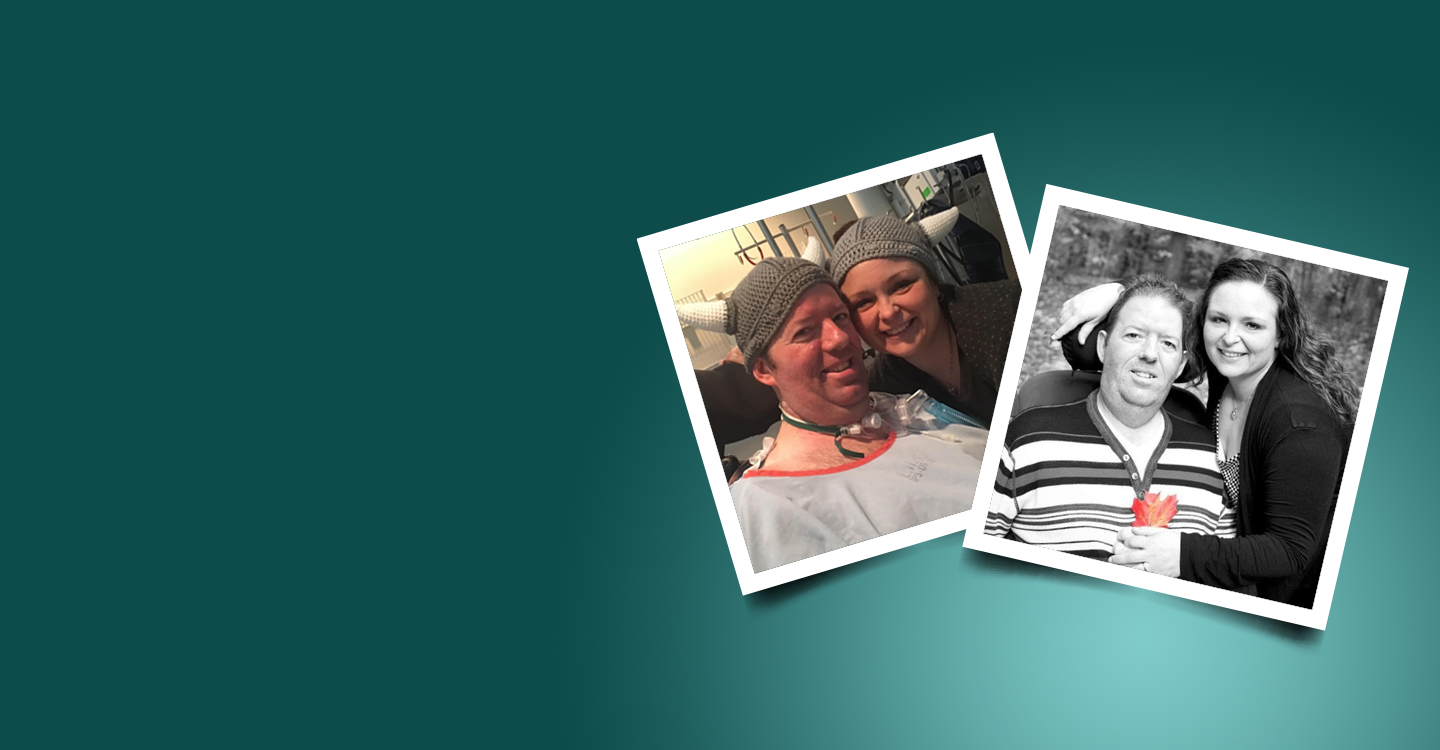 two photos of a happy couple