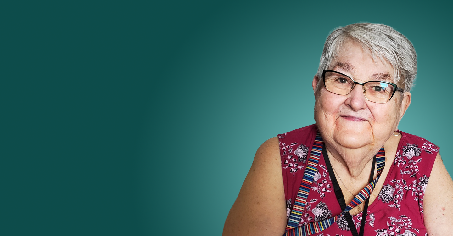 Senior woman smiling