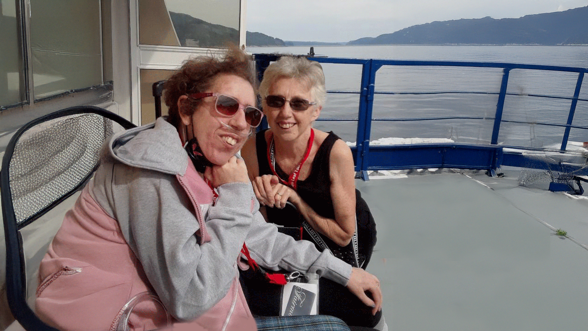 two women travelling one on oxygen