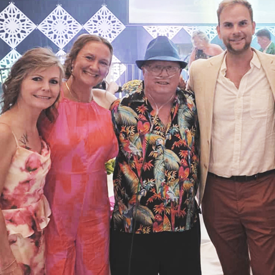 Charles with ProResp team members at a Gala