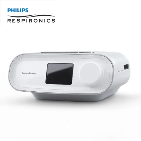 A DreamStation Auto CPAP machine used to automatically adjust pressure throughout the night
